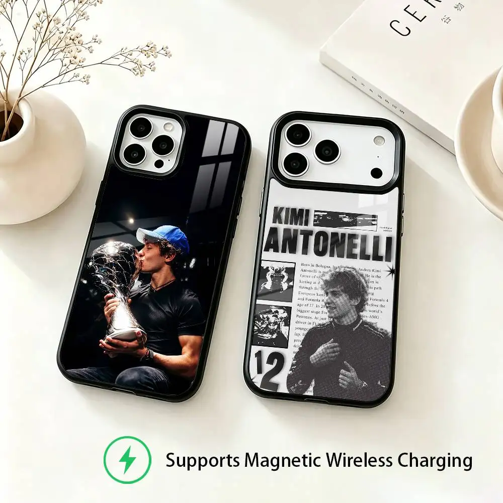 Driver K-Kimi A-Antonelli  Phone Case For iPhone18,17,16,15,14,13,12,11 Plus,Pro Supports Magnetic Wireless Charging