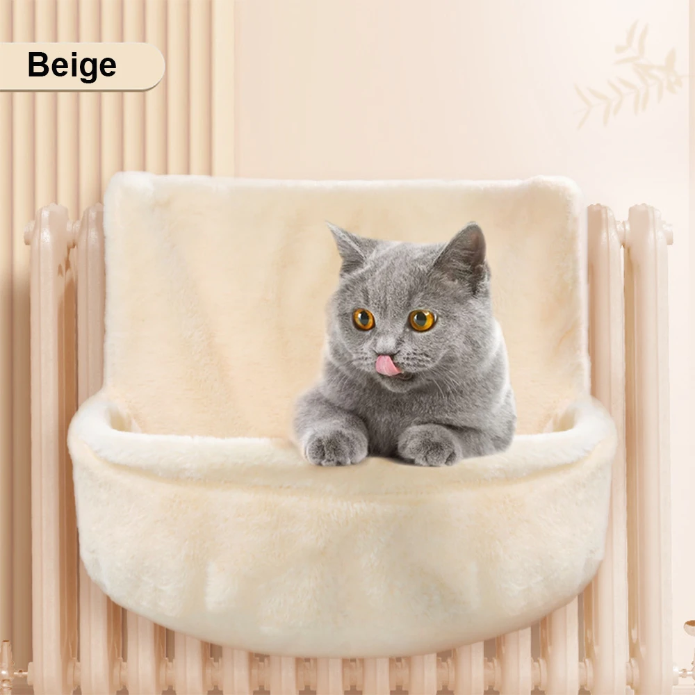

The cat hammock that follows the trend: hanging window sill design, Warmth by velvet, removable and super convenient!