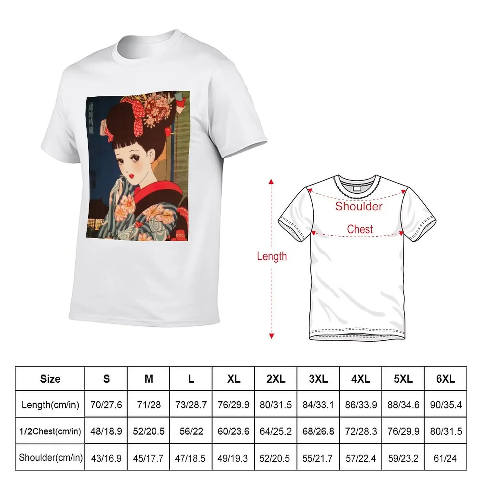 Junichi Nakahara - Maiko Geiko T-Shirt boys whites sweat customs design your own T-shirts for men cotton