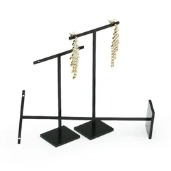 High-End Jewelry Shop Window Show Props Earring Holder Shelf Black S M L Size Ear Stud Organizer