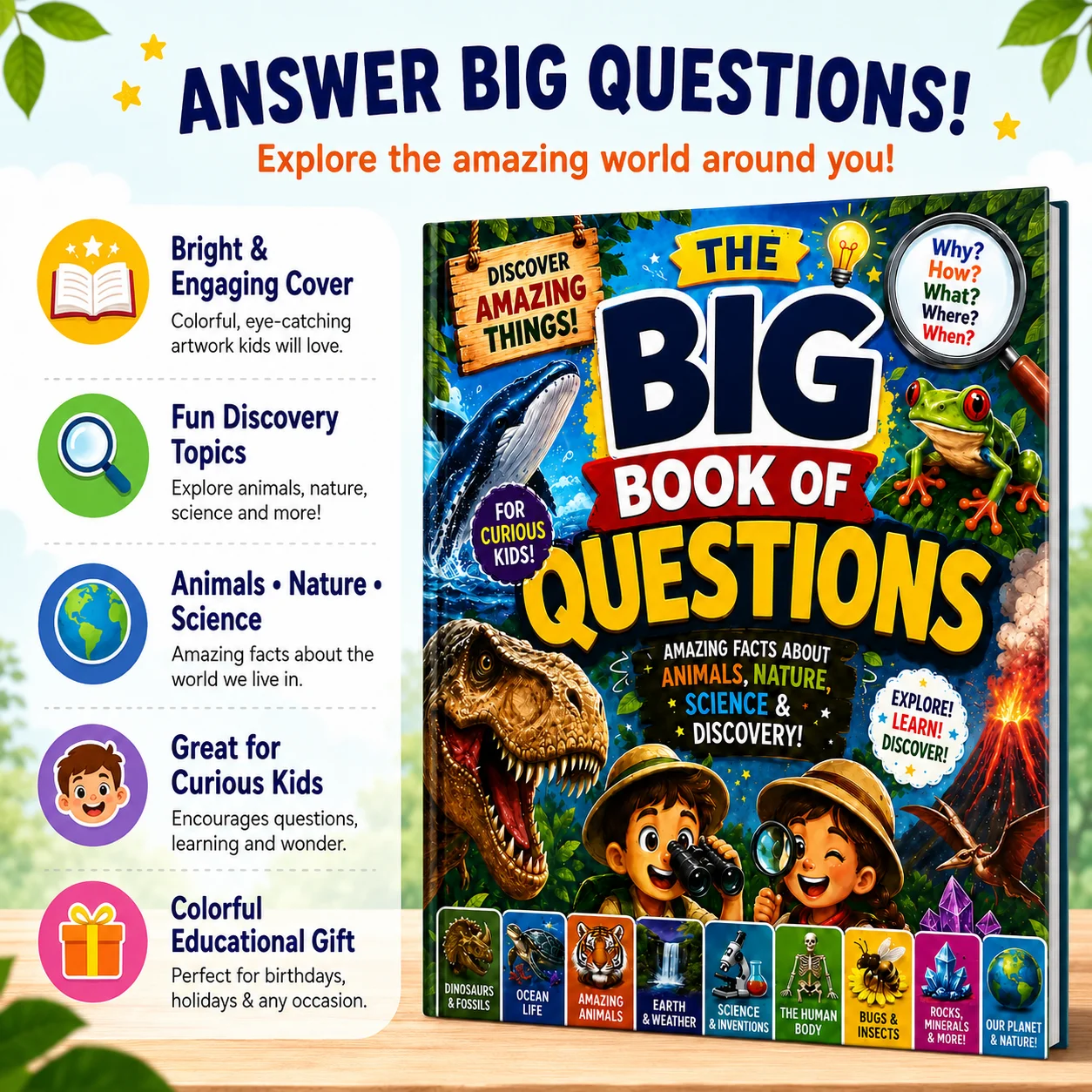 the Big Book of Questions: Sci - Kids Education Questions review and price