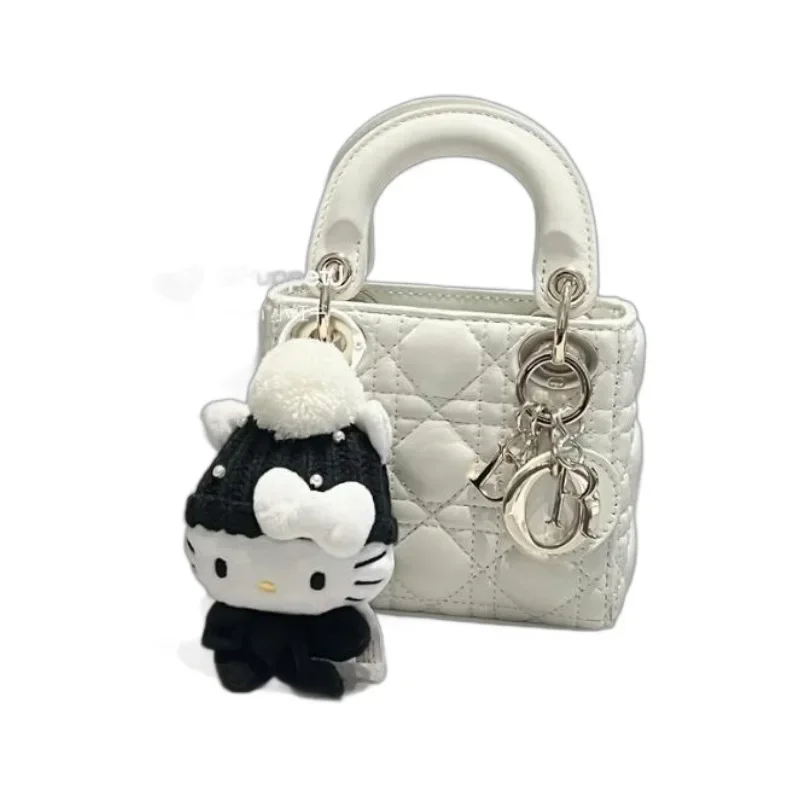 New Cartoon Sanrio Hello Kitty Princess Dark Elegant Bag Hanging Plush Doll Satchel Trinkets Holiday Gift Toys