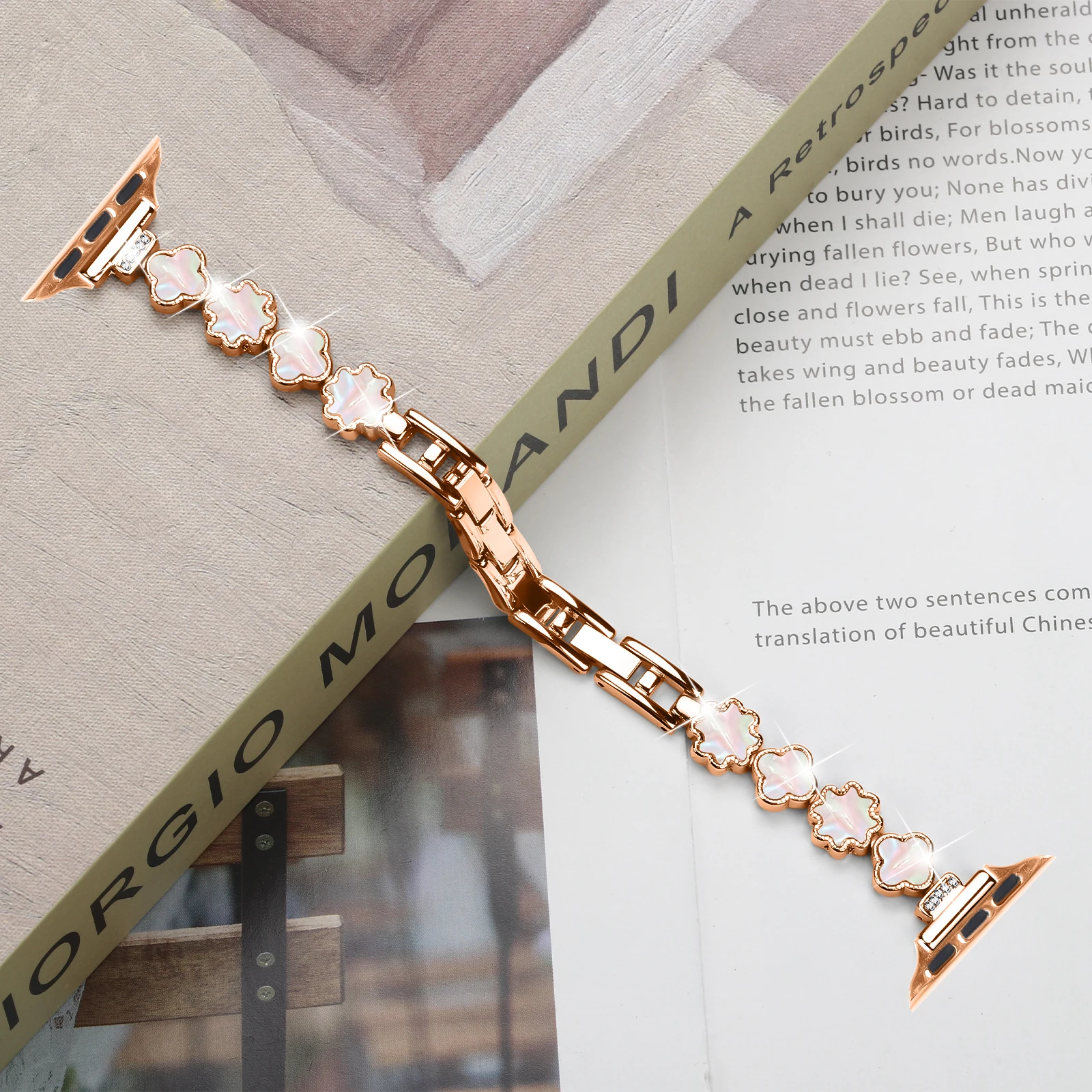 Cinturino in metallo da donna per cinturino Apple Watch 38mm 46mm 42mm 49mm 41mm 45mm 44/40mm 10 9 8 7 SE 6 5 Ultra 2 cinturino Iwatch