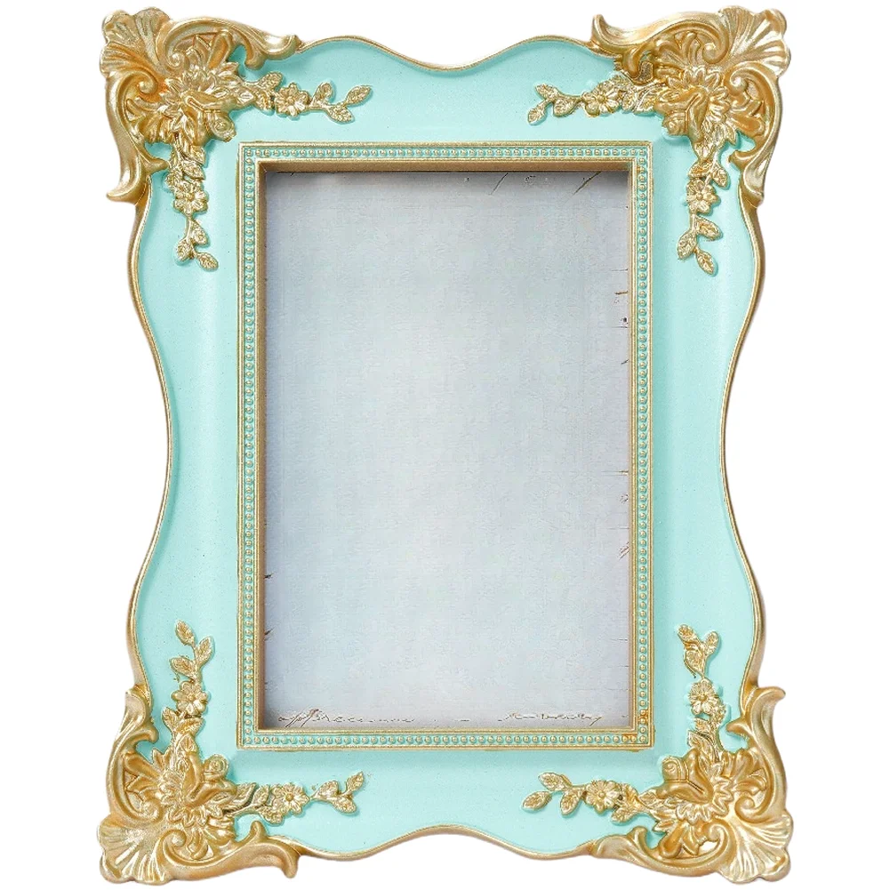 Resin Frame with Classical Aesthetic and Raised Carved Details Made for 4x6 Inch Photos to Support Cohesive Home Decor Planning