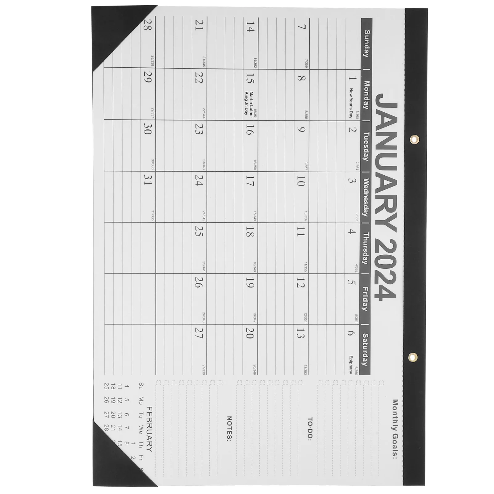 

Hanging Wall Calendar 2024-2025 English Monthly Calendar Lightweight Sturdy Easy to Hang Decorative Functional Home Office Daily