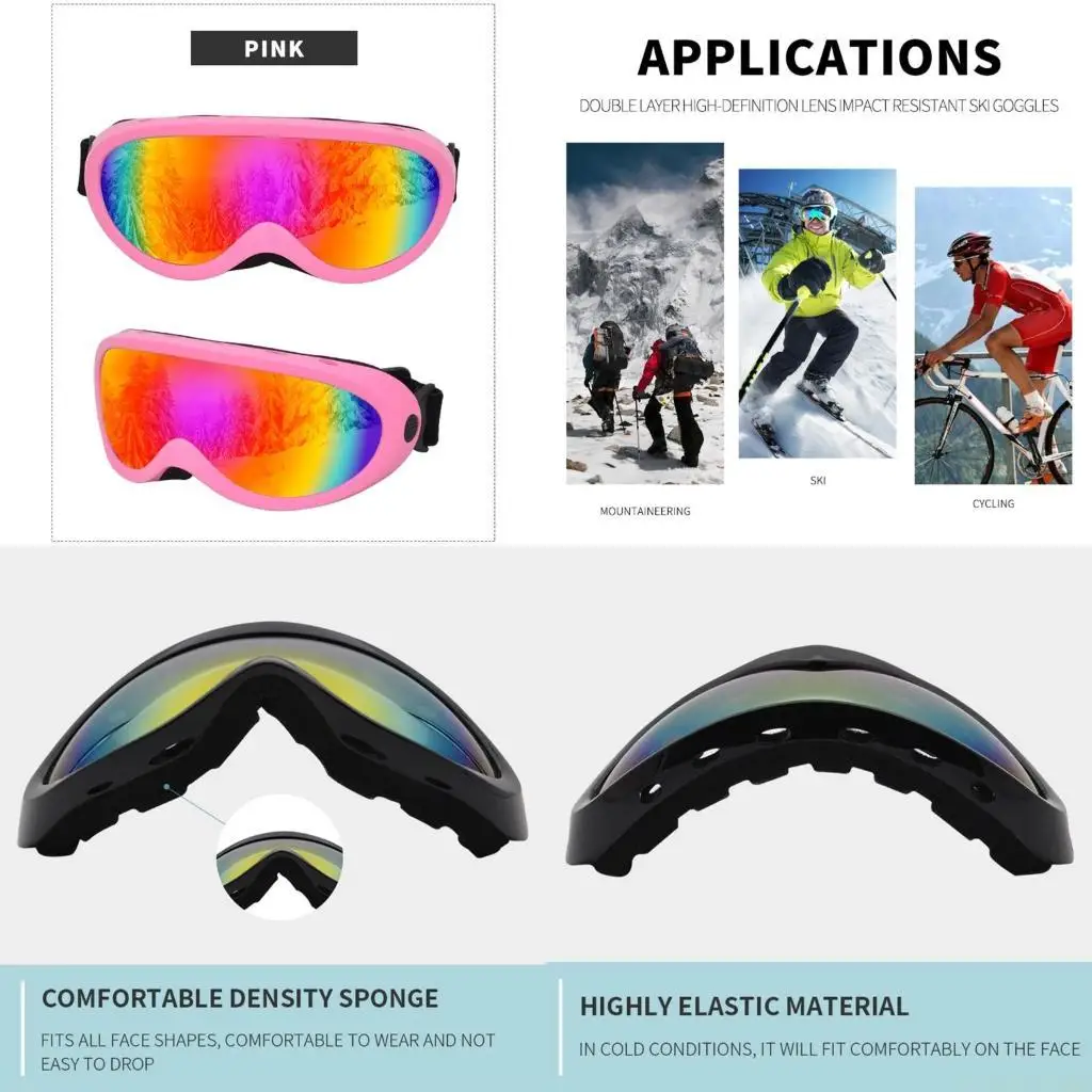 

M5TC креативные модные очки для сноуборда, пескозащитные, анти-УФ-защитные очки для катания на лыжах, снега, альпинизма, H