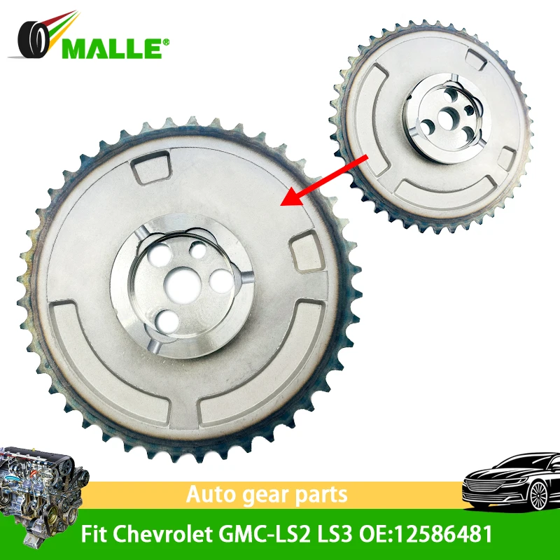 

For Chevrolet GM 4.8L 5.3L 5.7L 6.0L V8 GMC LS2 LS3 06-15 Timing Camshaft Sprocket Gear Engine Car Parts OE:12586481 12591689