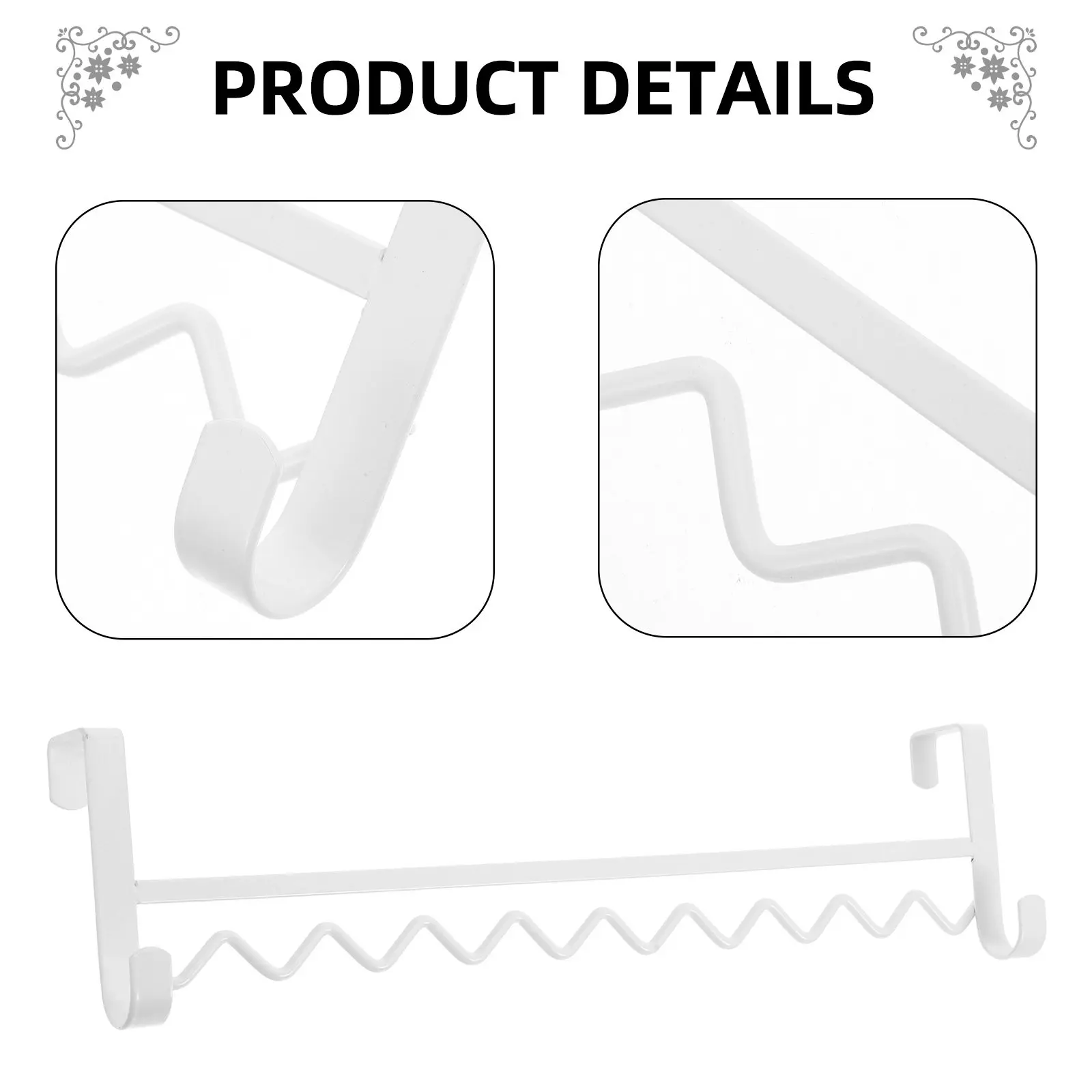 Metal Bedside Hanging Hook Rack Over Bed Clothes Hanger Dormitory Coat Storage Organizer