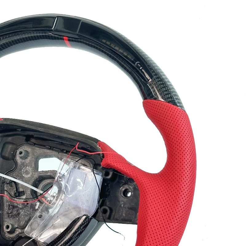 Red Leather Carbon Fiber  Factory Direct Alcantara M Sport Steering Wheel for E90 E91 E92 E93 X5 F15 X6 F16 F10 F30 F32 F