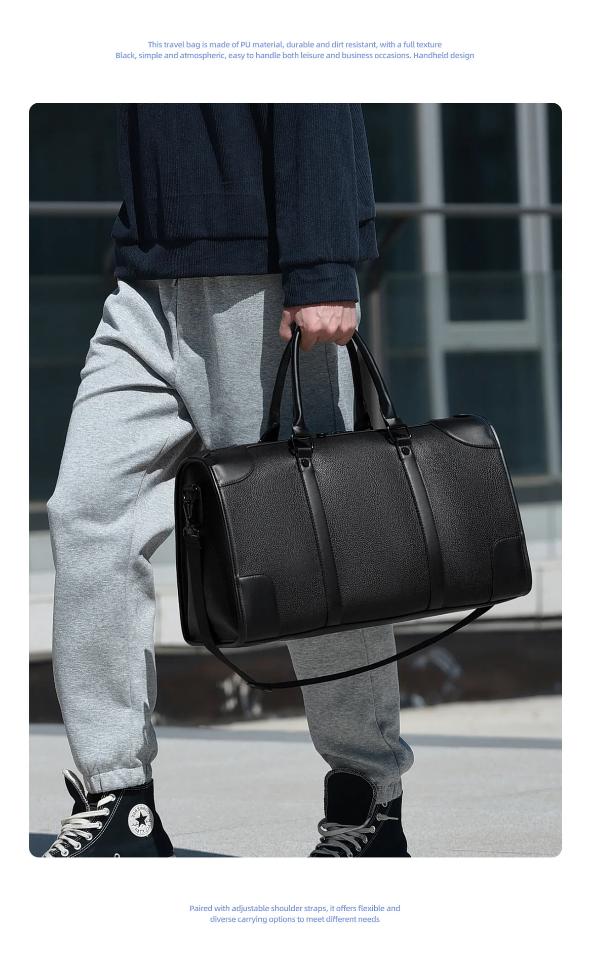 Business Casual Tote Travel Bag, Versatile Stylish Weekender for Short Business Trips,Fashionable Carry-On Duffel for Men Women