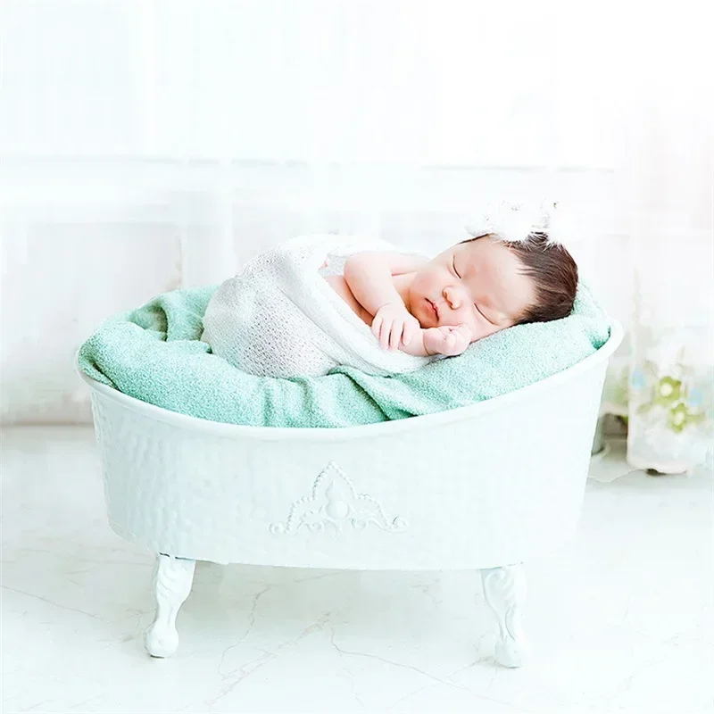 Conteneur de prise de vue photo pour bébé, baignoire pour bébé, accessoires de photographie pour nouveau-né, canapé posant, panier de douche, accessoires