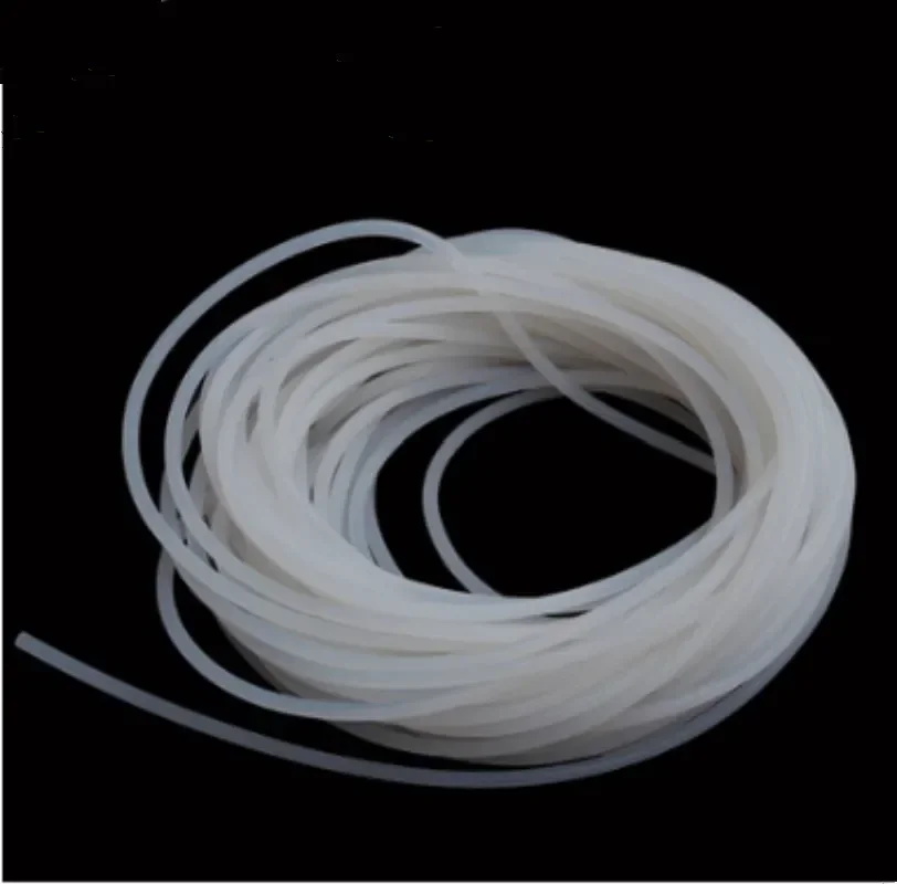 O Type Silicone solid seal strip Round White Round Solid Silicone Cord Rubber Rod Bar Silicone Rubber Gasket Trim Seal Strips