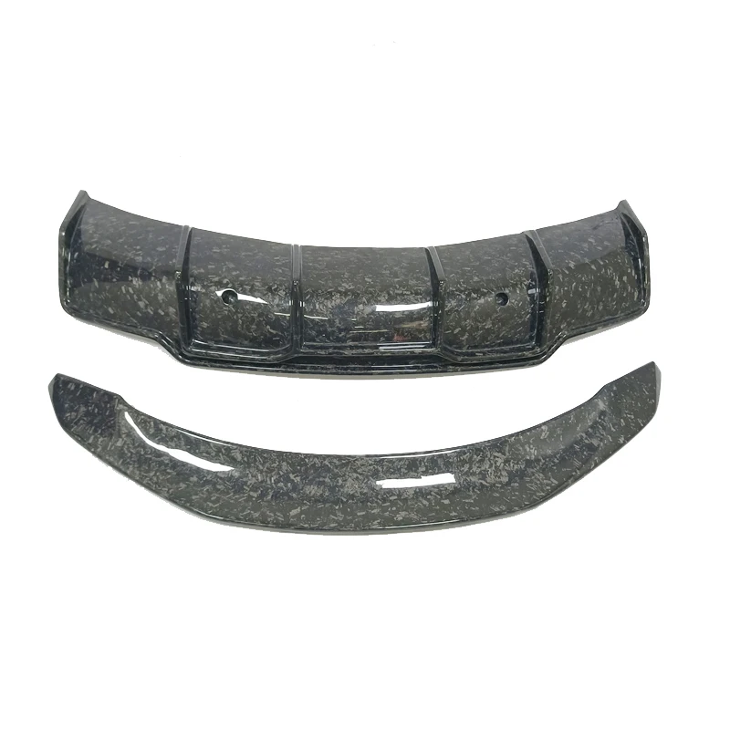 

V-style Forged Forging Carbon Fiber Rear Bumper Lip Spoiler Diffuser Body Kits for Teslal Model 3 2014+