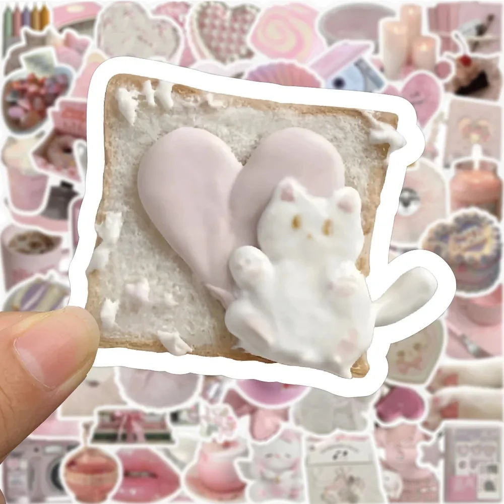 10/30/50/100 Stück Kawaii Ins-Style Rosa Kunst-Aufkleber Niedliche Ästhetische Aufkleber DIY Koffer Handy Notizbuch Gitarre Cartoon-Sticker Spielzeug