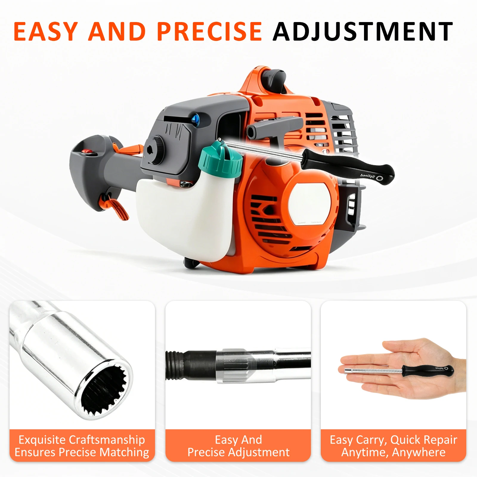 21 Teeth Splined Carburetor Adjustment Tool Screwdriver Lawn Mower Blowers Chainsaw Trimmer Carb Adjustment Tools Screwdriver