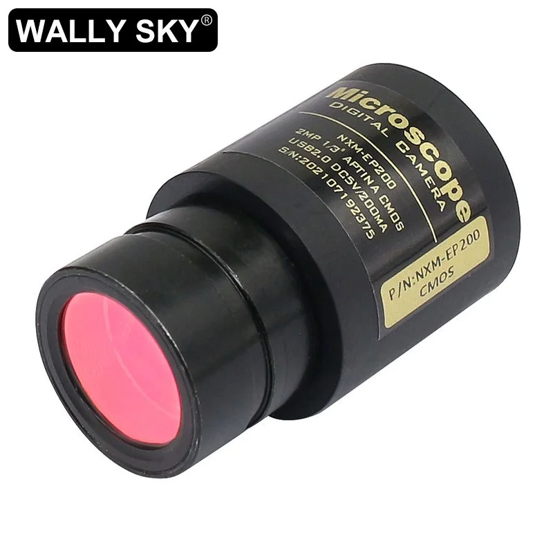 كاميرا USB 2MP للمجهر HD CMOS 23.2 مللي متر العدسة الرقمية للمجهر البيولوجي مشاهدة تسجيل الصور قياس #1