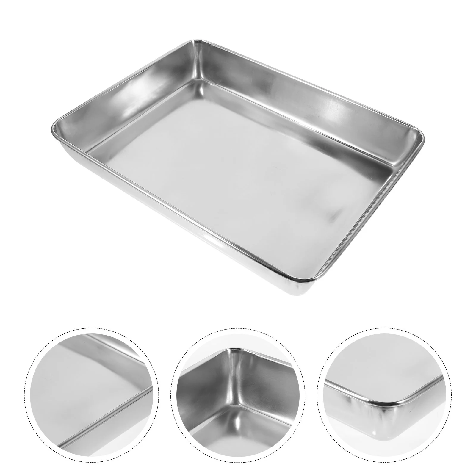 

Pigeon Bath Tub Bird Showering Tool Basin Container Indoor Bathtub Metal Stainless Steel Birds Cleaning Small Exquisite