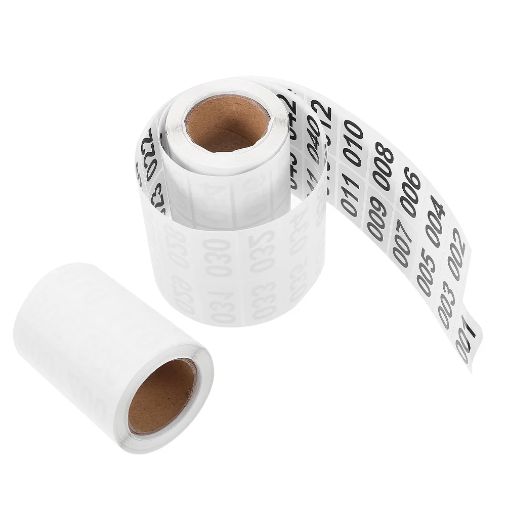 

2 Rolls Consecutively Numbered Inventory Labels Self Adhesive Number Stickers Warehouse Management Classification
