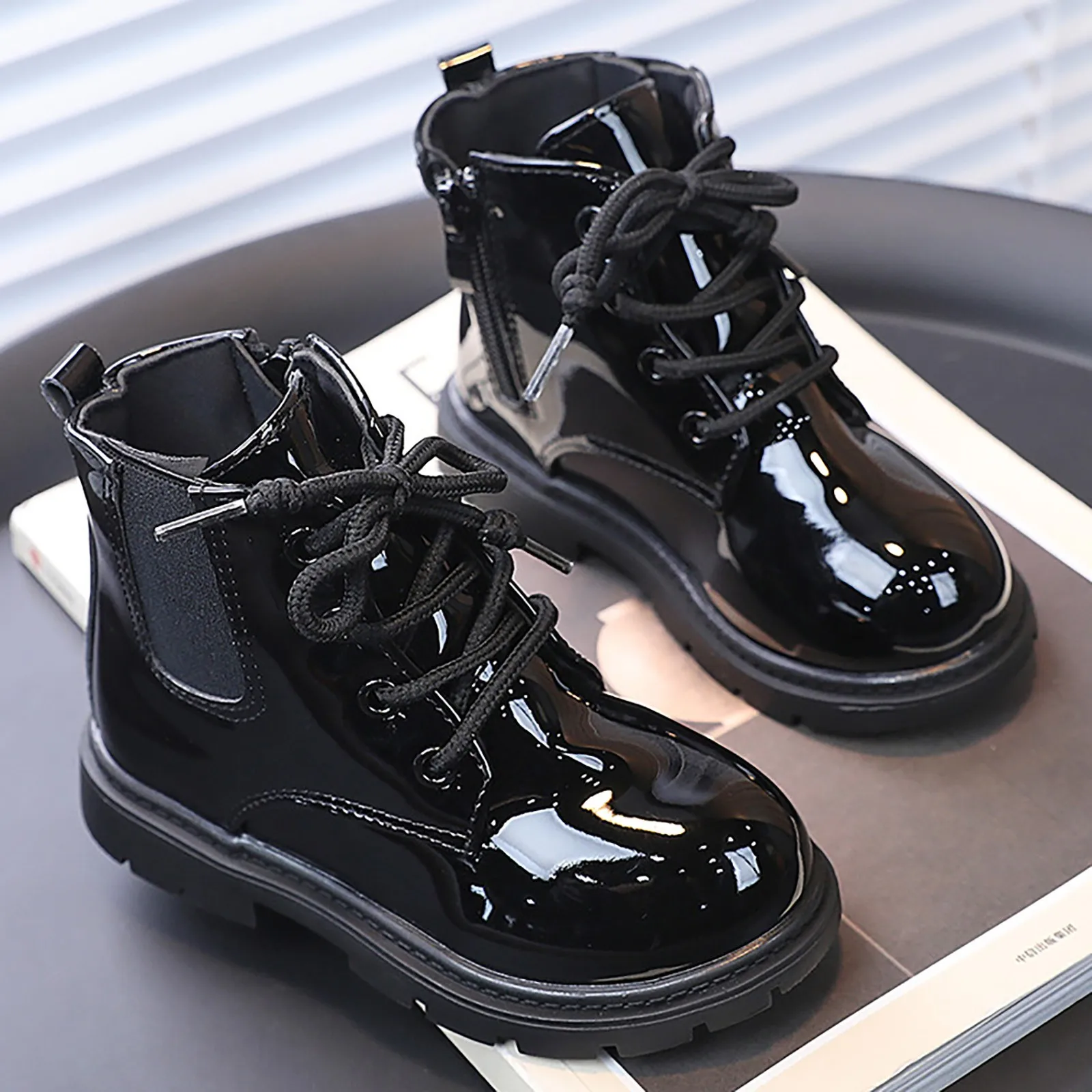 New Children Casual Shoes 2024 Autumn Winter Boots Boys Girls Shoes Fashion Leather Soft Antislip Boots Sport Running Shoes