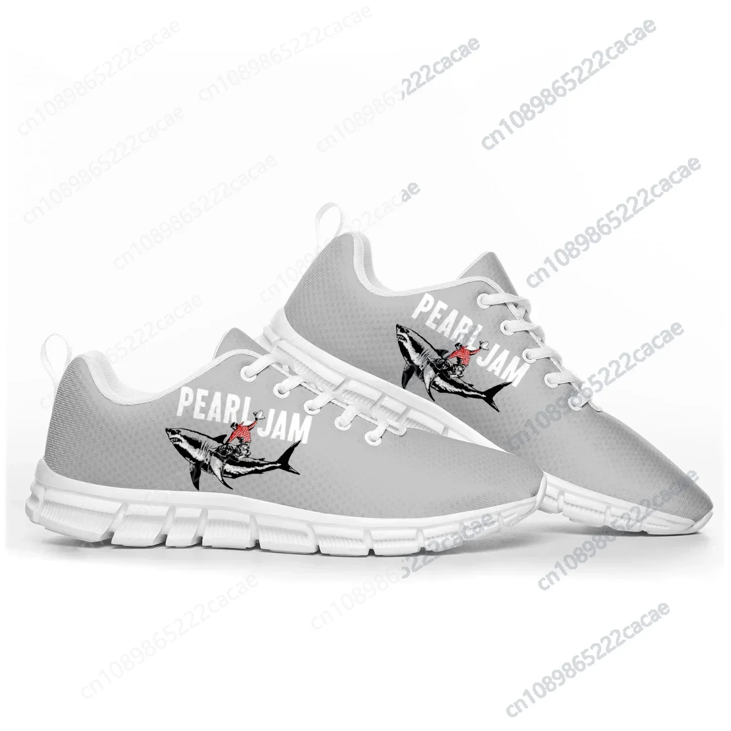 

Pearl Jam Rock Band Pop Sports Shoes Mens Womens Teenager Kids Children Sneakers Casual Custom High Quality Couple Shoes White