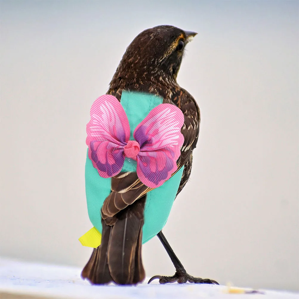 

1Set Bird Diaper Parrot Flight Suit Reusable Soft Lightweight Breathable Cloth Harness Leash