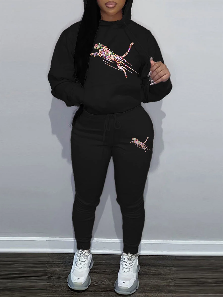 2026 New Ladies hoodies Track Suit Sportswear Sweatsuit Print Designer Sweatshirts sweatpants Hoodies Outfit Women pant Sets