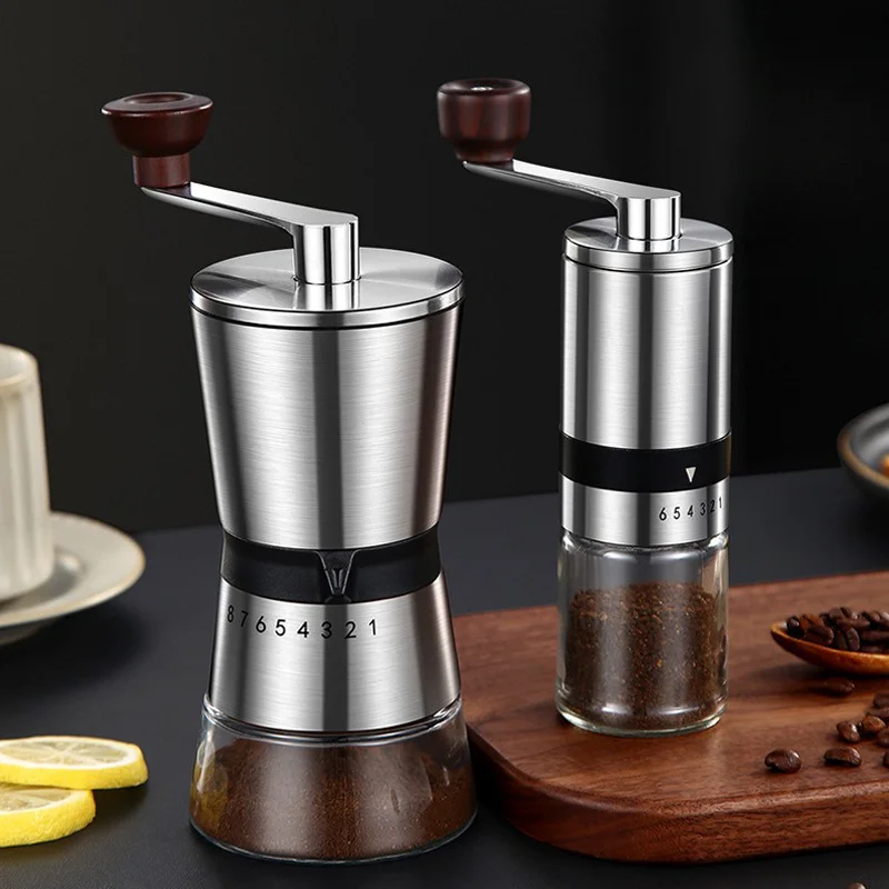 

Outdoor Small Portable Household Hand Cranked Coffee Grinder Camping Coffee Grinder