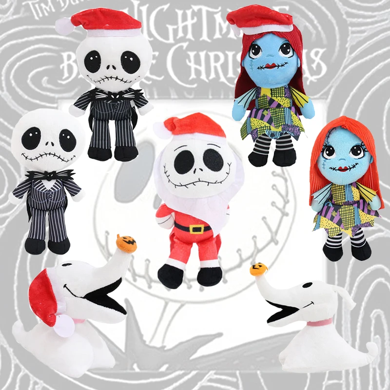 

20cm Disney Cartoon The Nightmare Before Christmas Jack Skellington Sally Plush Toy Collection Kids Halloween Christmas Gifts