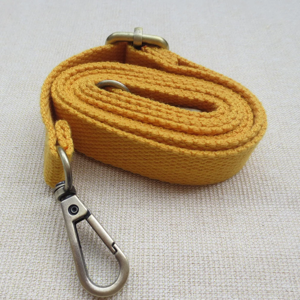 125 cm Universal-Umhängetaschengurt aus Polyester, verstellbar, bequem, Umhängetaschen-Zubehör für verschiedene Taschen, Gelb