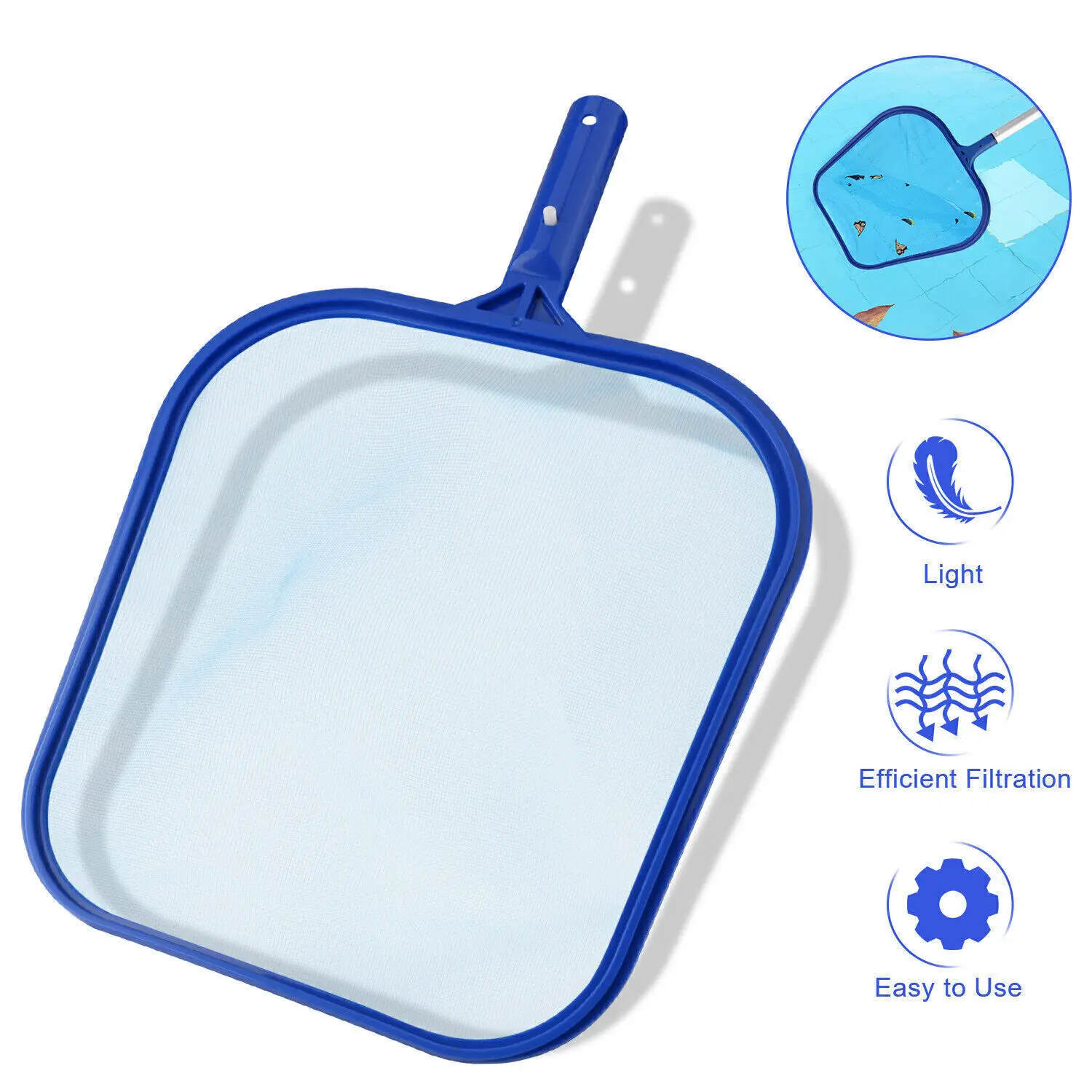 2pc 12 Swimming Pool Leaf Skimmer Net, Clean Pool, Spa, Pond, Remove Leaves,Debris