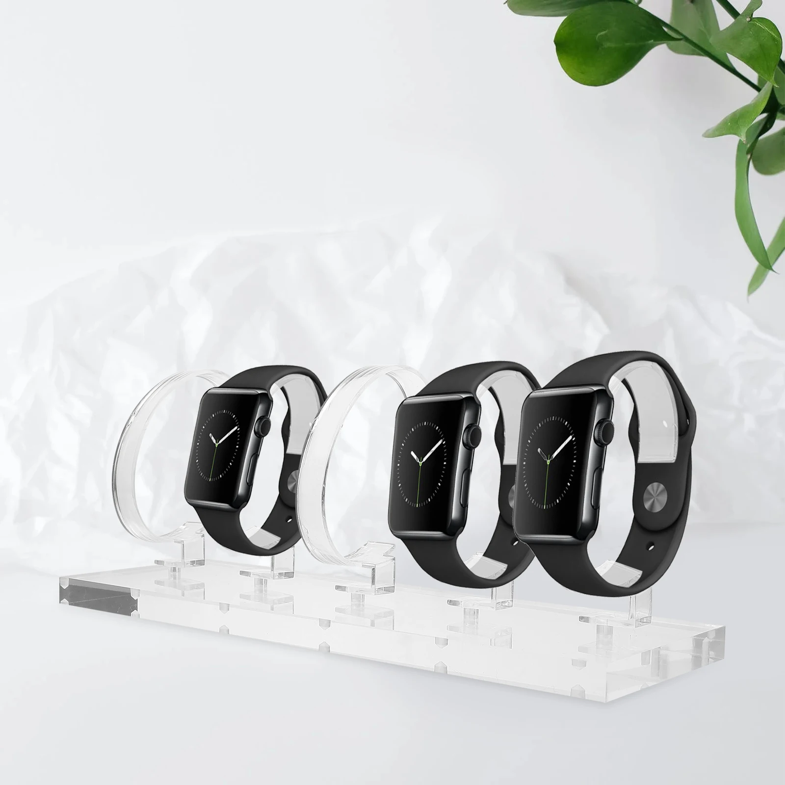 

Transparent Watch Display Stand Acrylic Jewelry Holder Bracelet Rack Lightweight Compact Size Home Retail Store Gifts
