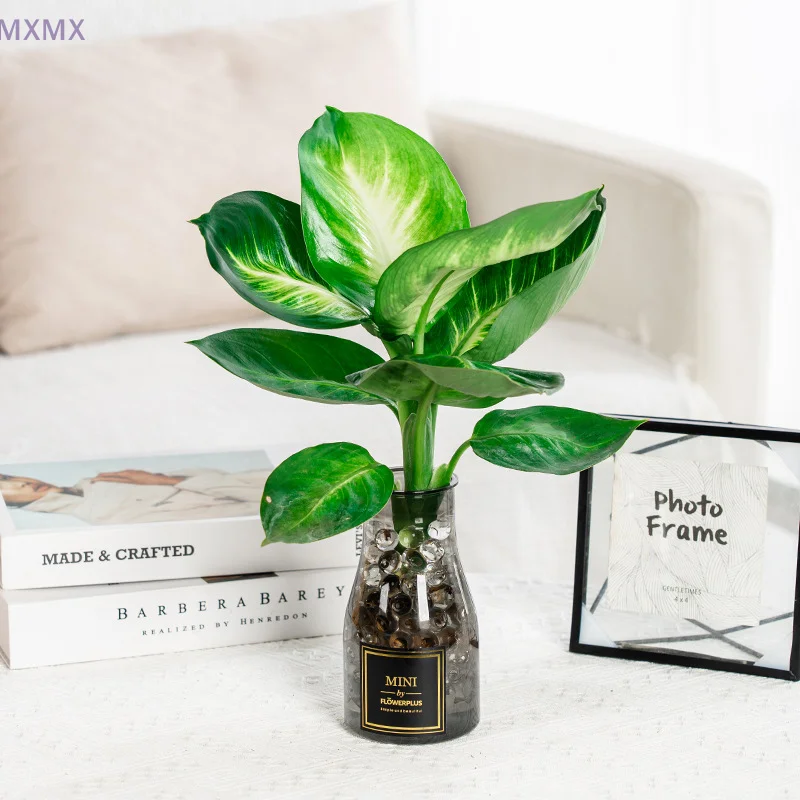 Mini Hydroponic Flower Pot Home Vase Decoration Transparent Imitation Glass Soilless Pot Home Decoration