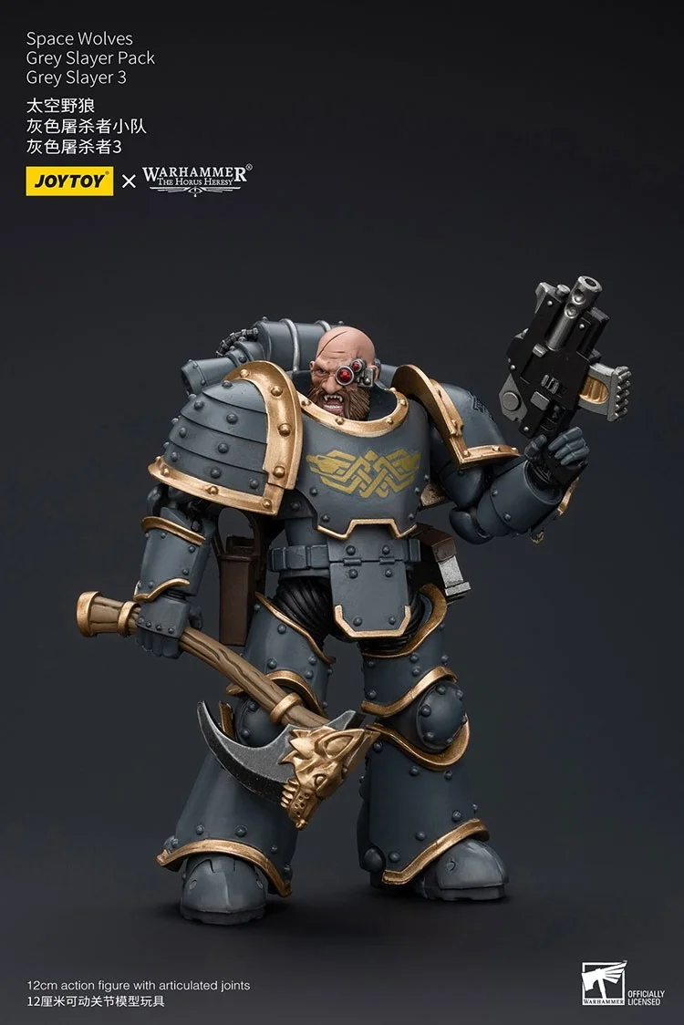 

JOYTOY Warhammer "The Horus Heresy" Space Wolves Grey Slayer Pack Grey Slayer3 Action Figures Doll Decoration Collection Gift