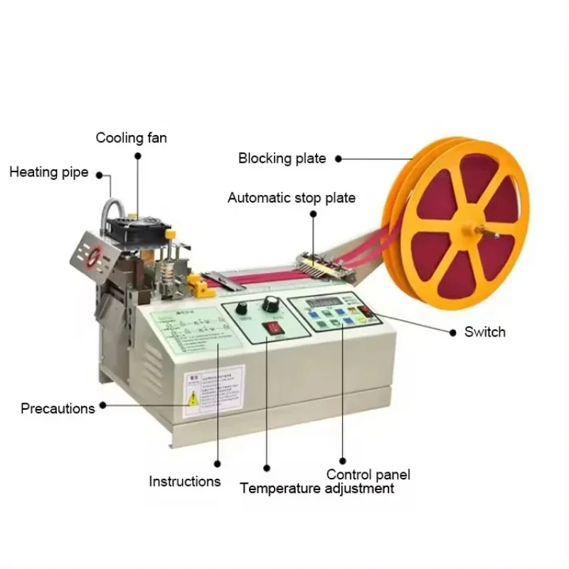 Commercial Quality Tape Computerised For Webbing Labels 988 Cold And Hot Automatic Cutter