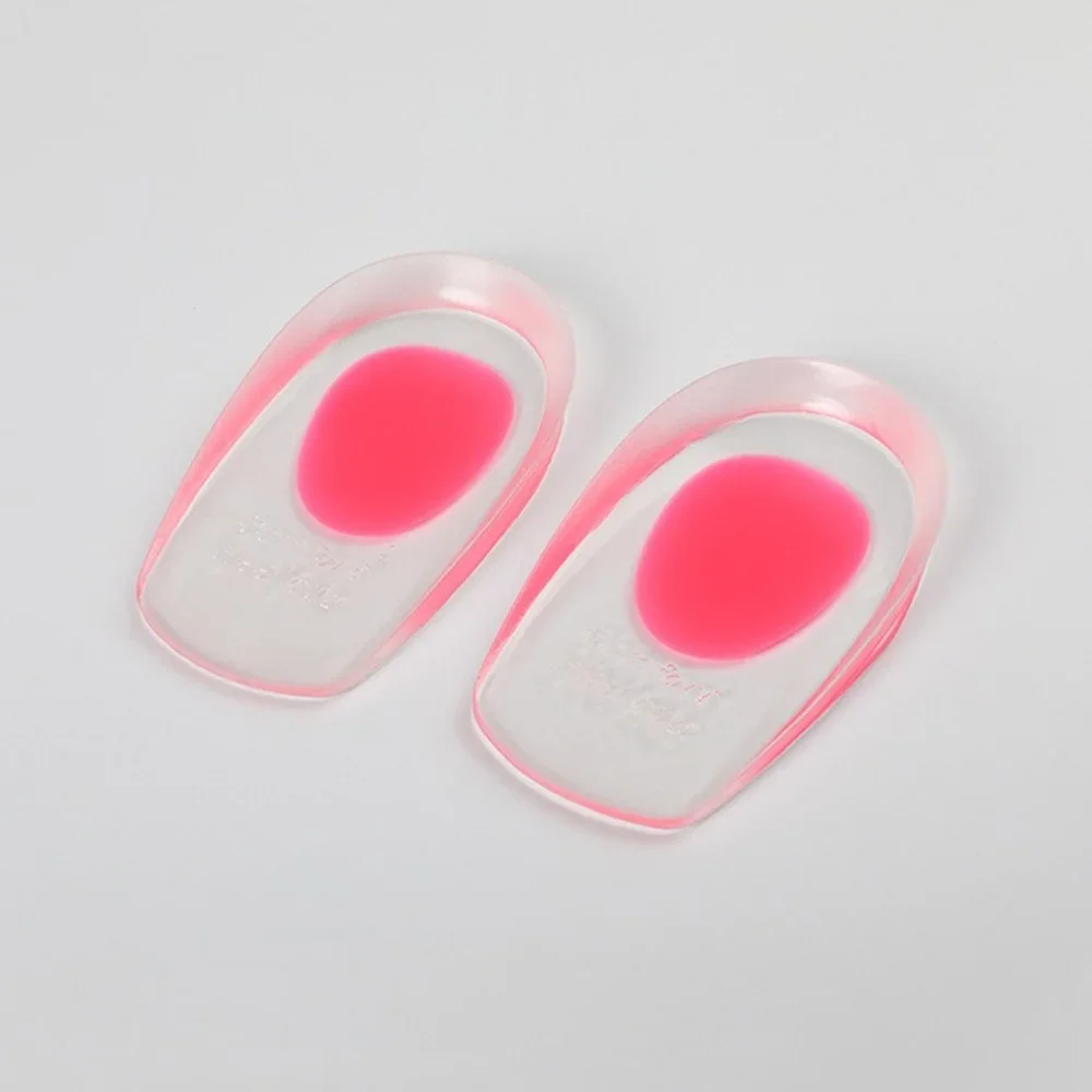 Women's Silicone Gel Heel Cups Heel Seats Foot Orthotic Cushions Insoles Plantar Fasciitis Heel Spurs Pain Foot Care Pad