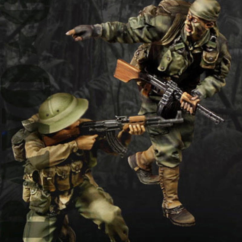 1/35 Scale Vietnam War Resin Soldier Figure Kit Top Secret! MACV-SOG Unassembled Unpainted DIY Toy Scene Figurine