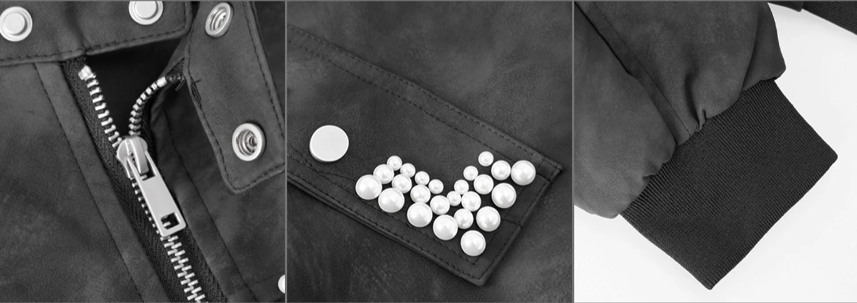 Men Women 2025 Autumn New Irregular Gradient High Street Jackets American Style Retro Pearl Short Collar Coats Loose Chic Jacket