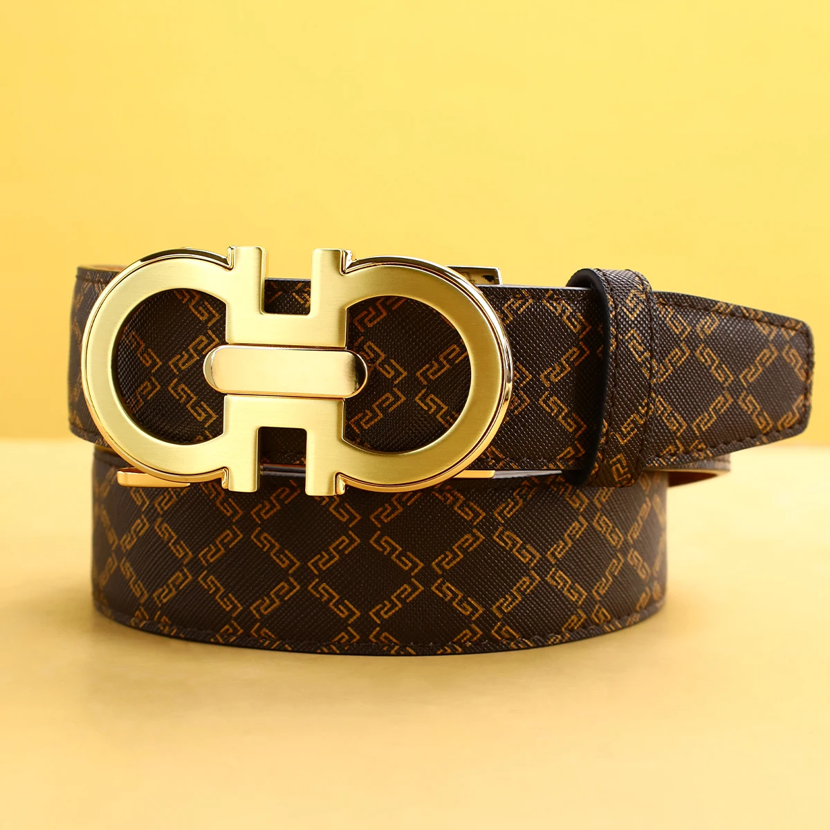 حزام رجالي بإبزيم تلقائي من خليط معدني لملحقات السراويل التجارية الجينز هدية مثالية للزوج والأب