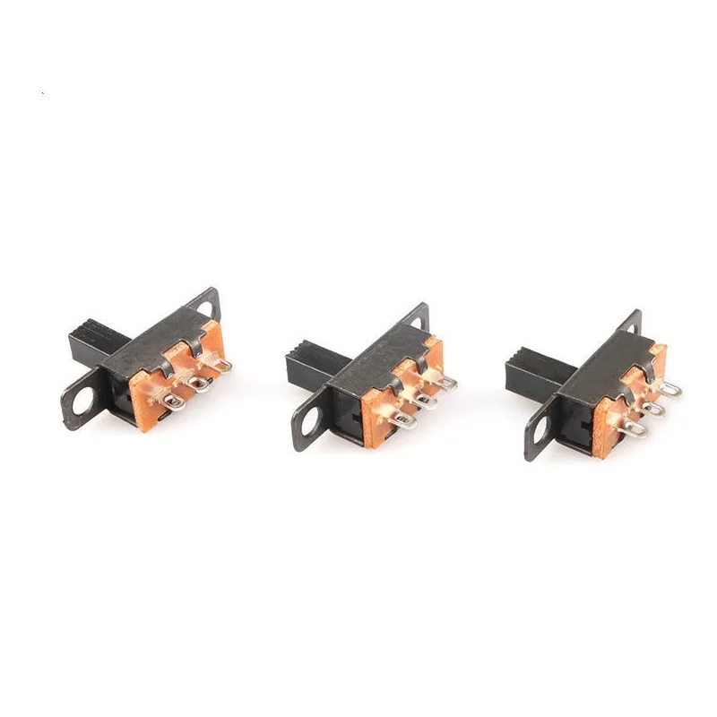 10Pcs SS12F15 SS12F15VG4 Toggle Switch 3PIN 1P2T Slide Switch Handle high 4mm 5mm 6mm 7mm