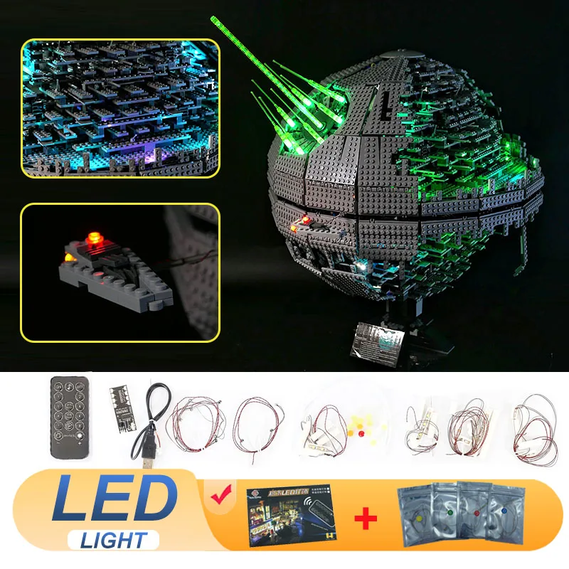 

LED Light Kit For LEGO 10143 Death Star II 05026 Lamp Ideas DIY Toys Gifts (Not Include Building Blocks Bricks Kits Sets Model)