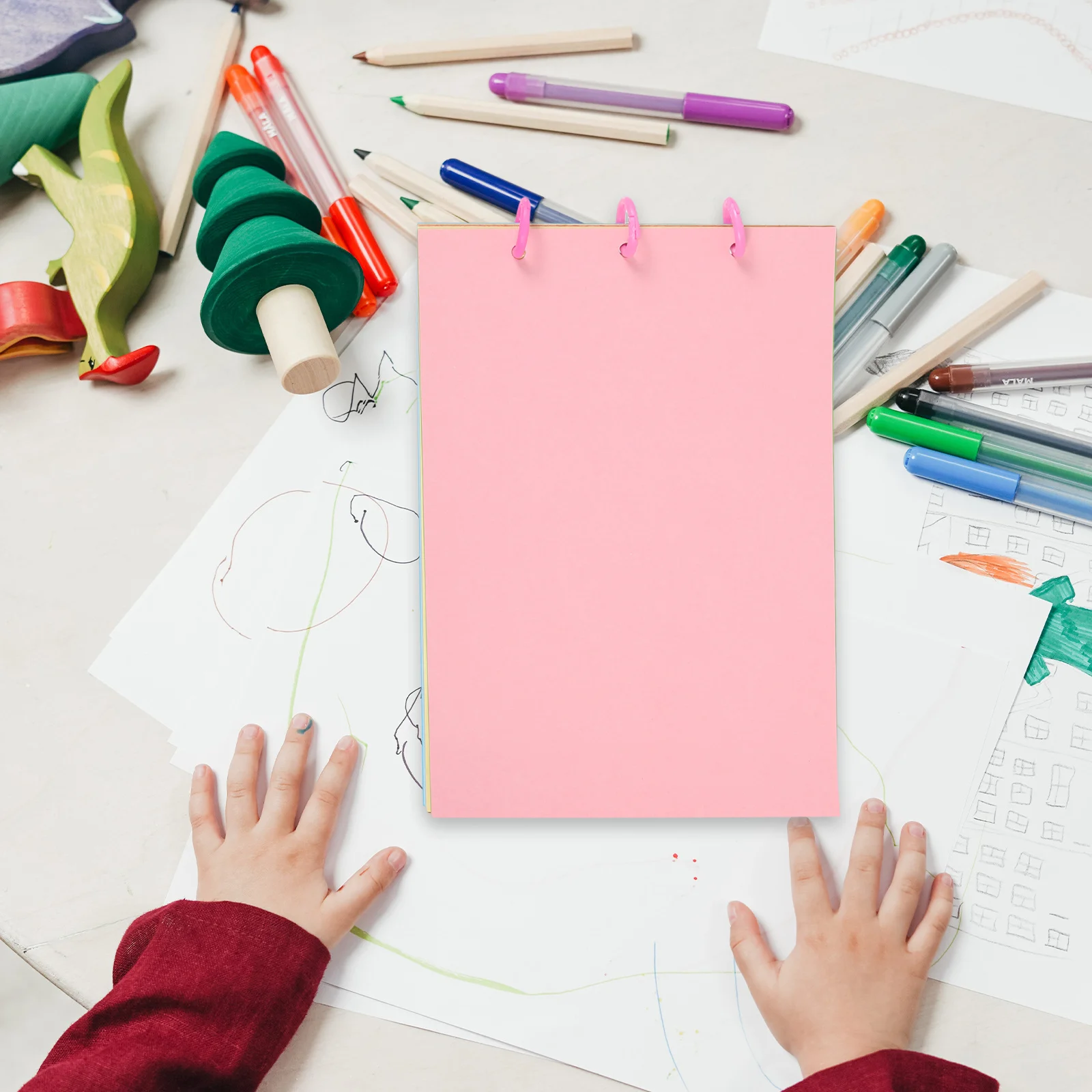 3Sets Blank DIY Hand-Painted Book Supplies Durable Paper Sketch Book Making Materials Creative Painting Project