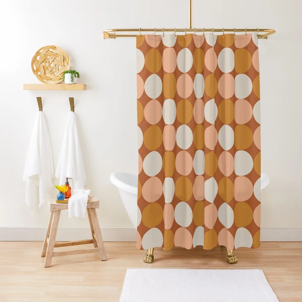 

Dotty Striped Diagonal Pattern in Clay Earth Tones Shower Curtain Shower Bath Bathroom Showers Bathroom Accessory Curtain