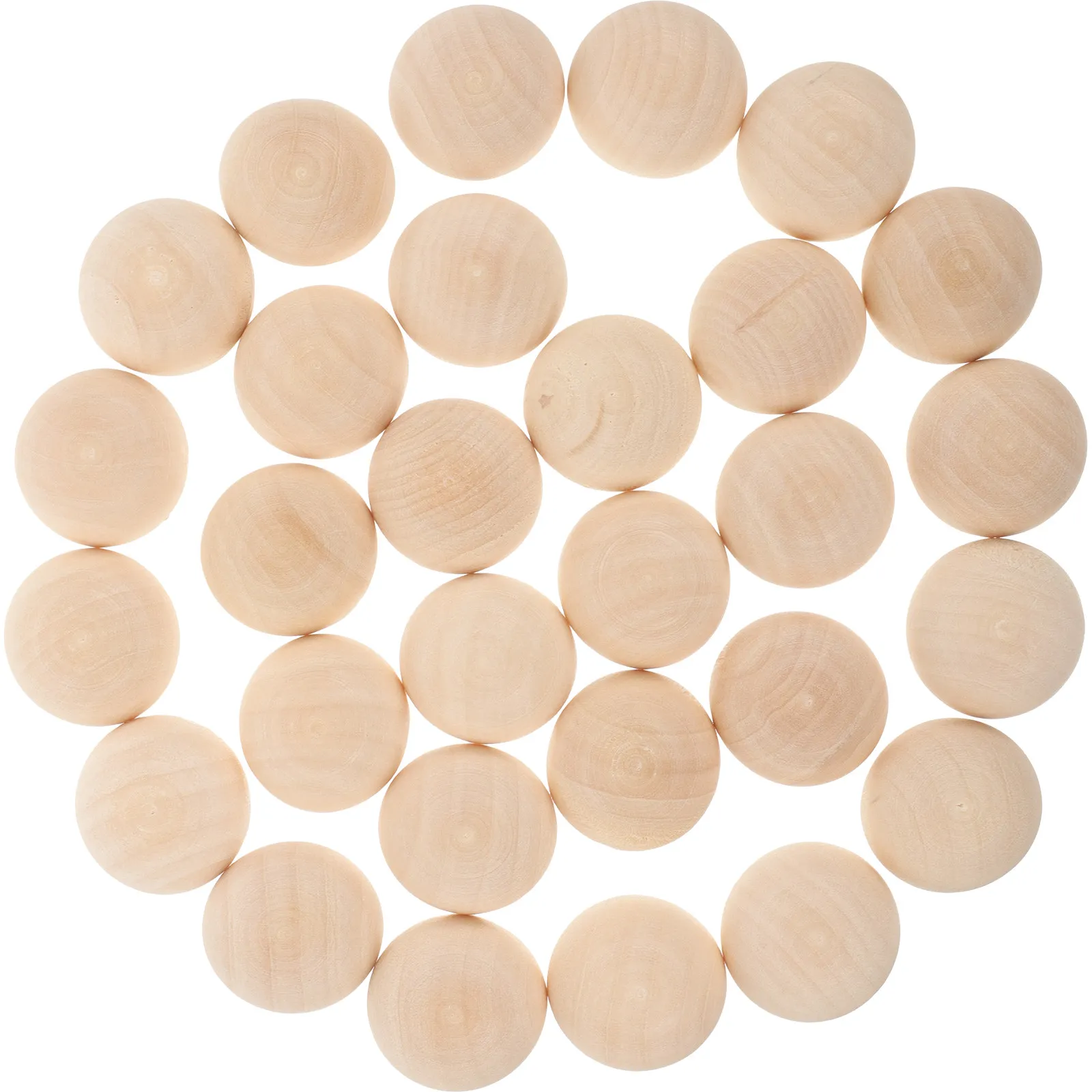 

30 шт. деревянных полусфер 30 мм, необработанные, гладкие, цельные, для поделок, декора дома, вечеринок, художественных проектов, миниатюрные