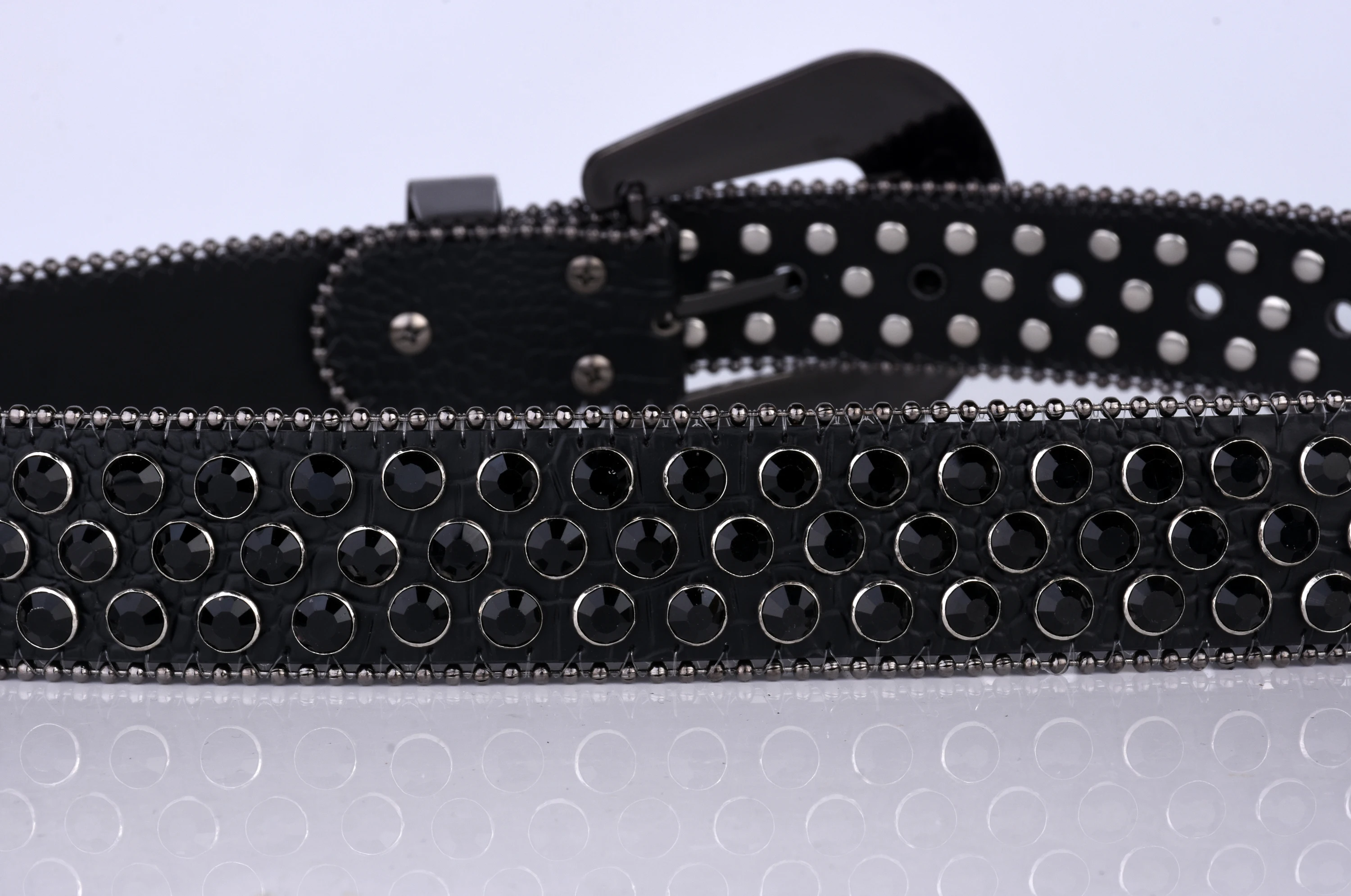 Studded Rhinestone Belts Women Fashion Belt Shiny Pu Leather Belt, Wedding Party Belt Couple Valentines Gifts For Girlfriends