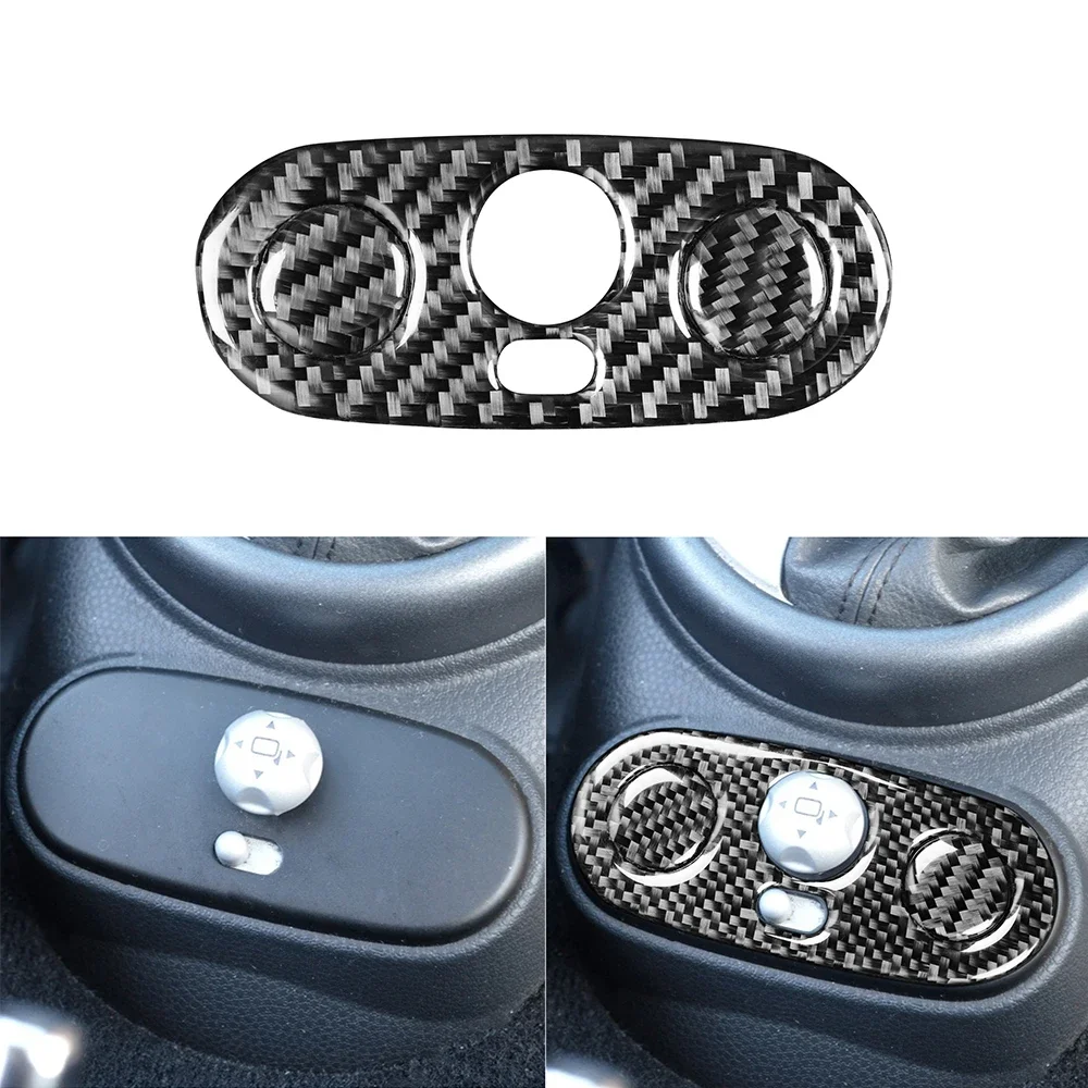 For Mini Cooper Hatch One R50 R53 2002-2004 Car Center Console Mirror Control Switch Panel Cover Interior Carbon Fiber Sticker