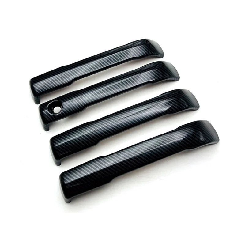 

4Pcs ABS Carbon Fiber Car External Side Door Handle Cover Trim for Toyota Sequoia