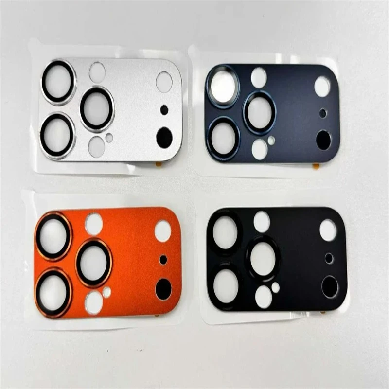 2025 Trasforma IPhone 17 Pro Protezione per obiettivo fotocamera finta per IPhone 17 16 15 14 Pro Max Metallo 9H Vetro Copertura completa antigraffio
