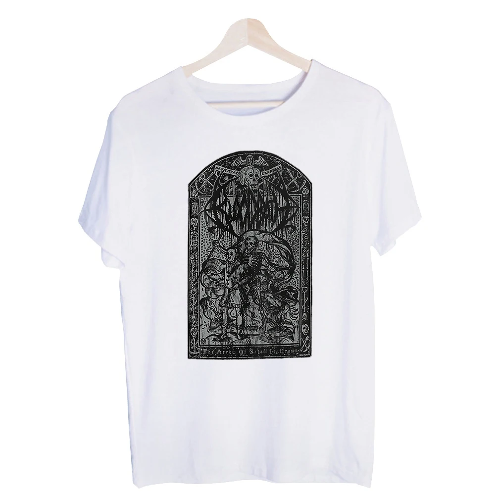 Men's Gothic Skeleton Graphic Tee, Short Sleeve Crew Neck T-Shirt for Casual Streetwear and Daily Outfits