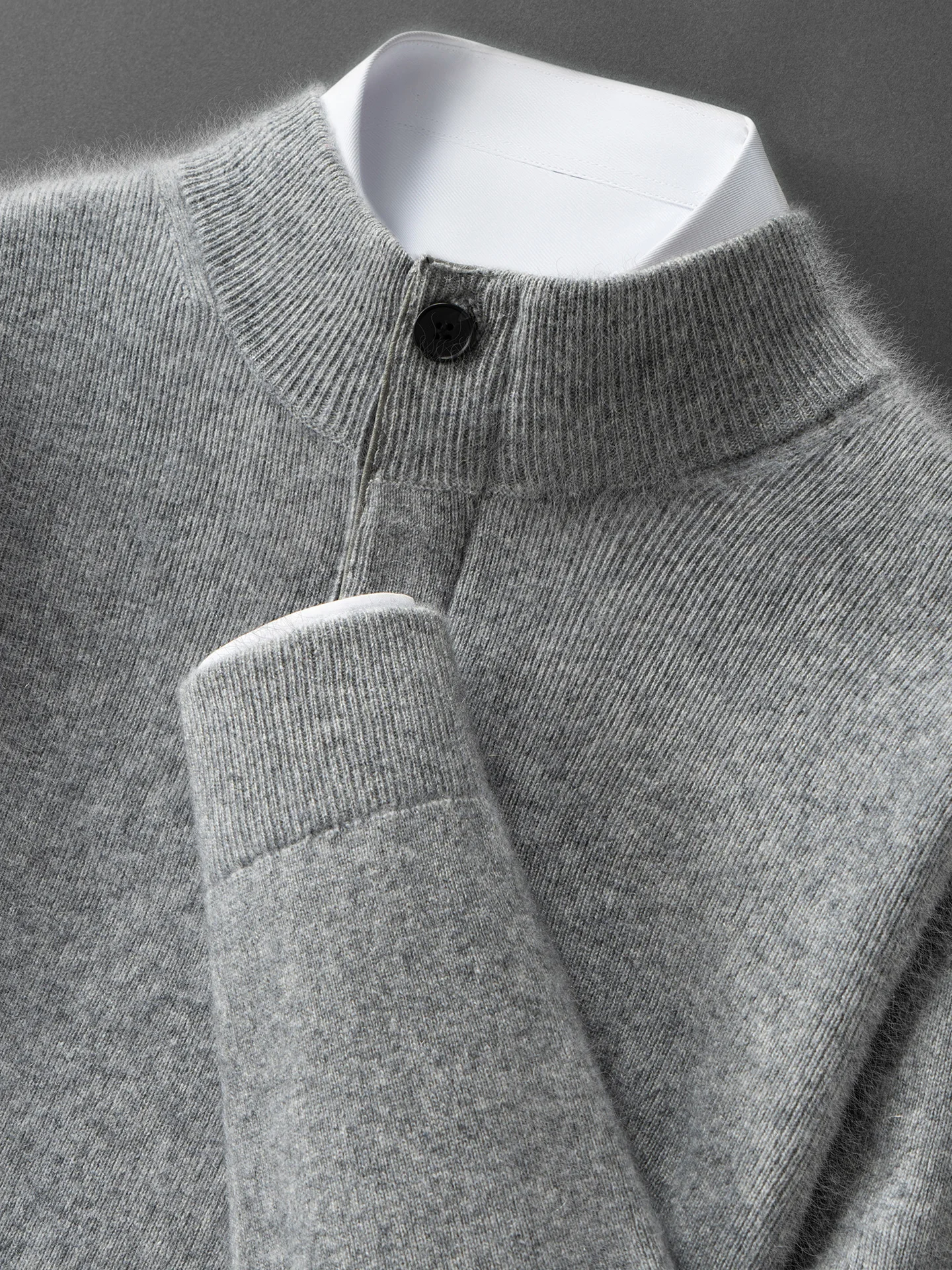 Light Luxury Autumn Winter Man Sweater Smart Casual 100% Cashmere Knitwear Thick Pullover Men Long Sleeve Clothes Tops Outerwear