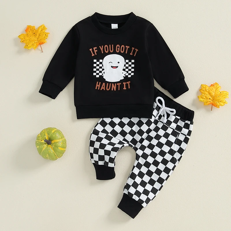 bebe-recem-nascido-meninos-halloween-fantasma-impressao-manga-longa-moletom-xadrez-calcas-de-cintura-elastica-2-pecas-conjunto-de-roupas-de-outono